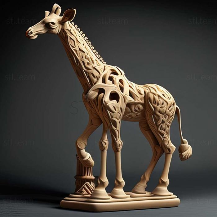 Жираф Медичи знаменитое животное